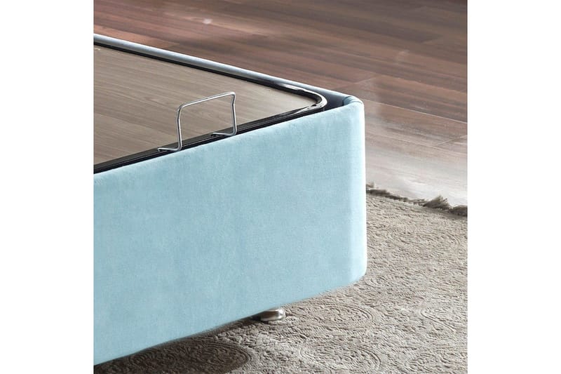 Sängbotten för Enkel Säng Narwanisigt enkel ljusblå - 90 x 190 cm - Möbler - Sovrum - Sängram & sängstomme