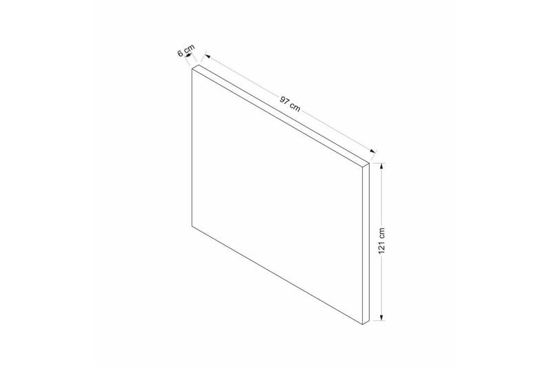 Sängbotten & Sänggavel för Enkel Säng Sube Grå - 90 x 38 x 190 cm - Möbler - Sovrum - Sängar - Enkelsängar