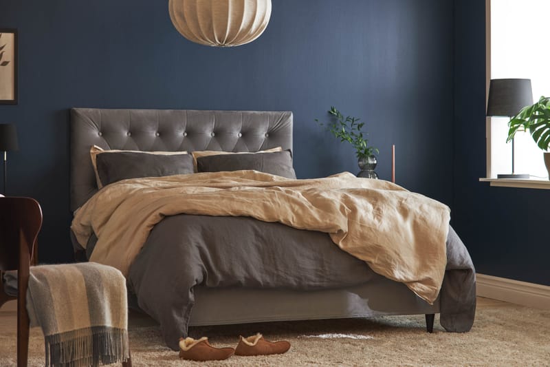 ADWELL Sänggavel 141x61 cm Grå - Grå - Möbler - Sovrum - Sänggavlar