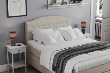 Belda Sänggavel 120 cm Svängd - Beige - Möbler - Sovrum - Sänggavlar