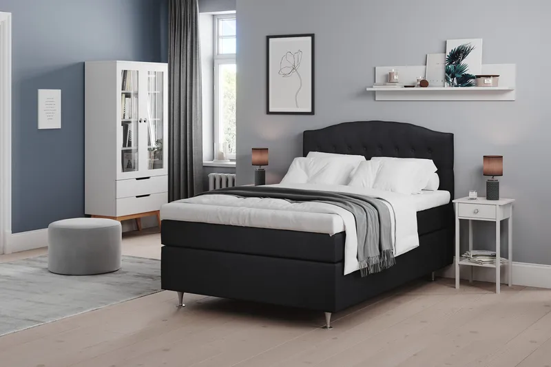 Belda Sänggavel 120 cm Svängd - Svart - Möbler - Sovrum - Sänggavlar