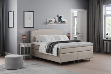 Belda Sänggavel 180 cm Svängd - Beige - Möbler - Sovrum - Sänggavlar
