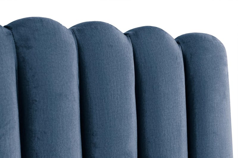 Davia Sänggavel 160 cm - Mörkblå/Sammet - Möbler - Sovrum - Sänggavlar