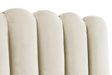 Davia Sänggavel 180 cm - Beige/Sammet - Möbler - Sovrum - Sänggavlar