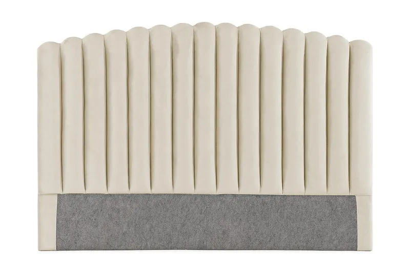Davia Sänggavel 180 cm - Beige/Sammet - Möbler - Sovrum - Sänggavlar