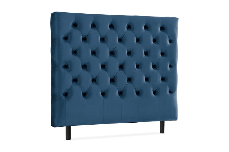 Ella Sänggavel 120 cm Djuphäftad - Blå/Sammet - Möbler - Sovrum - Sänggavlar