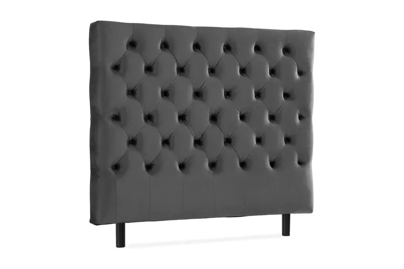 Ella Sänggavel 120 cm Djuphäftad - Mellangrå/Sammet - Möbler - Sovrum - Sänggavlar