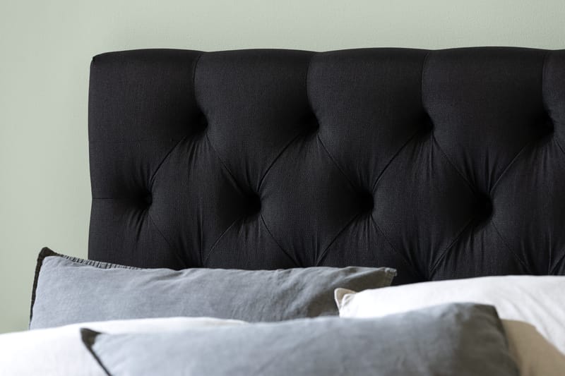 Ella Sänggavel 120 cm Djuphäftad - Svart - Möbler - Sovrum - Sänggavlar