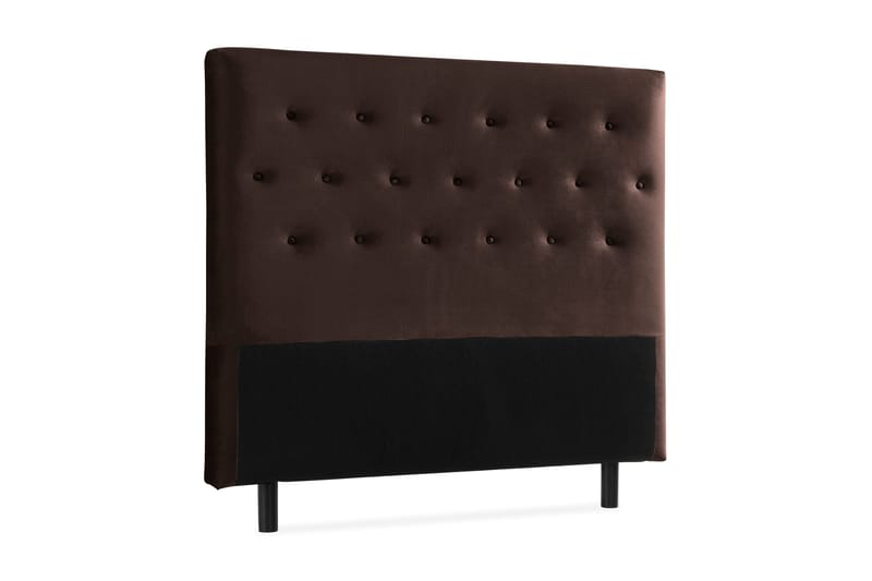 Ella Sänggavel 120 cm Knappar - Brun/Sammet - Möbler - Sovrum - Sänggavlar