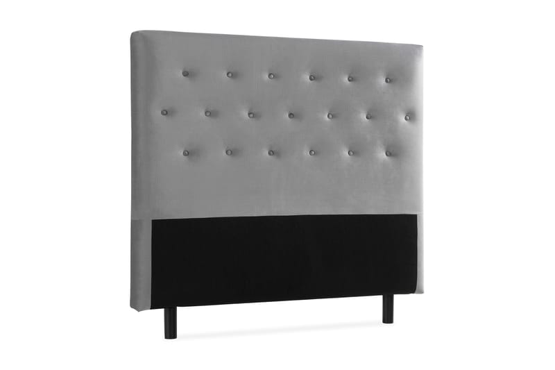 Ella Sänggavel 120 cm Knappar - Grå/Sammet - Möbler - Sovrum - Sänggavlar