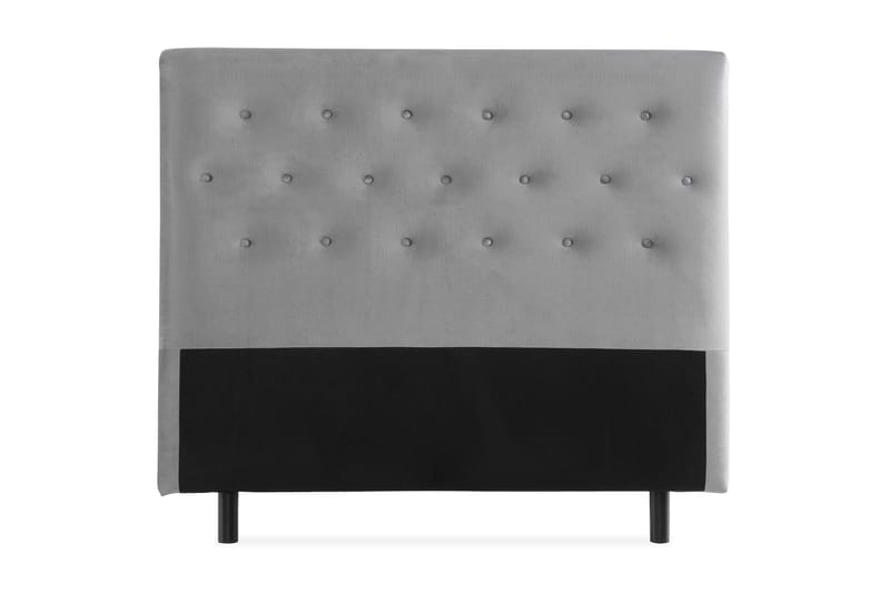 Ella Sänggavel 120 cm Knappar - Grå/Sammet - Möbler - Sovrum - Sänggavlar