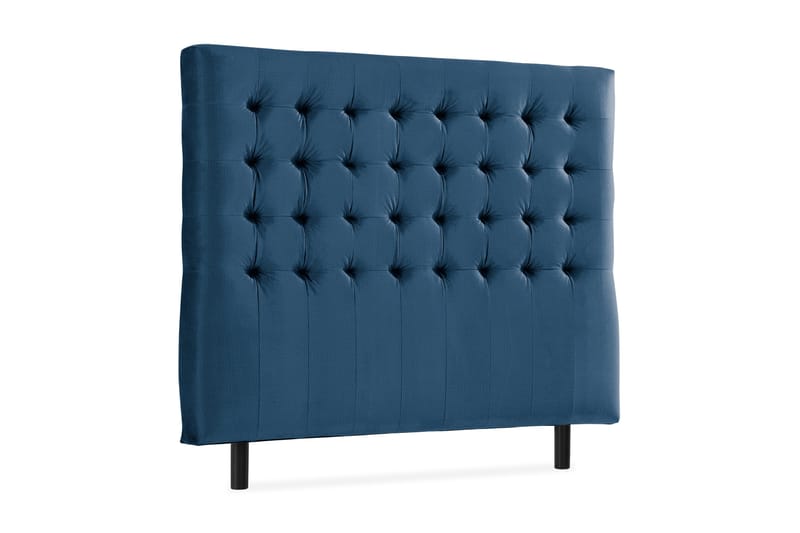 Ella Sänggavel 120 cm Rutig - Blå/Sammet - Möbler - Sovrum - Sänggavlar