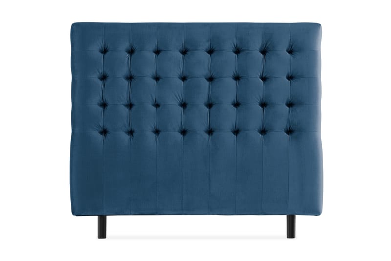 Ella Sänggavel 120 cm Rutig, Blå/Sammet