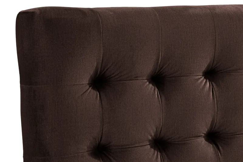 Ella Sänggavel 120 cm Rutig - Brun/Sammet - Möbler - Sovrum - Sänggavlar
