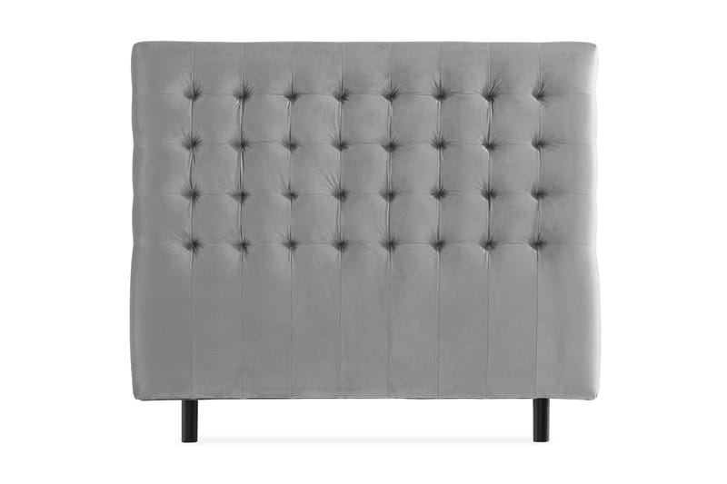 Ella Sänggavel 120 cm Rutig - Grå/Sammet - Möbler - Sovrum - Sänggavlar