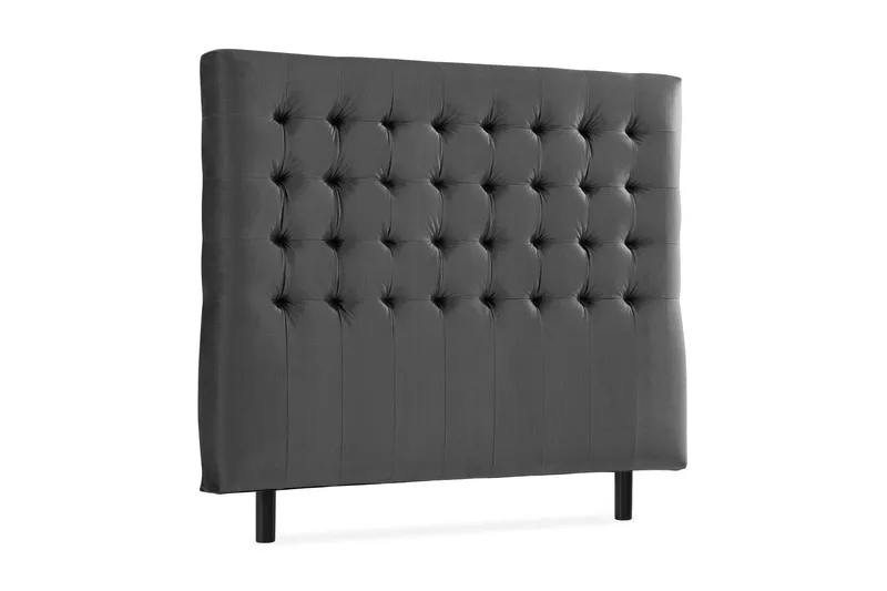 Ella Sänggavel 120 cm Rutig - Mellangrå/Sammet - Möbler - Sovrum - Sänggavlar