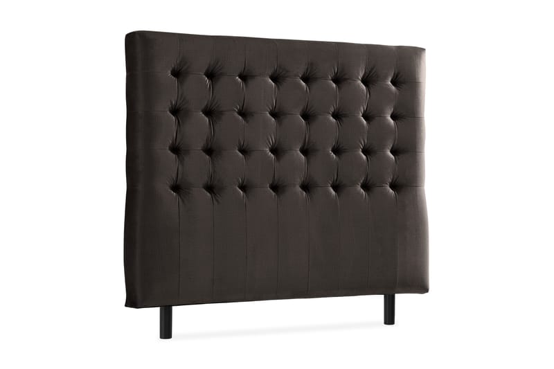 Ella Sänggavel 120 cm Rutig - Mörkgrå/Sammet - Möbler - Sovrum - Sänggavlar