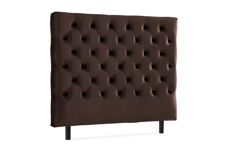 Ella Sänggavel 140 cm Djuphäftad - Brun/Sammet - Möbler - Sovrum - Sänggavlar
