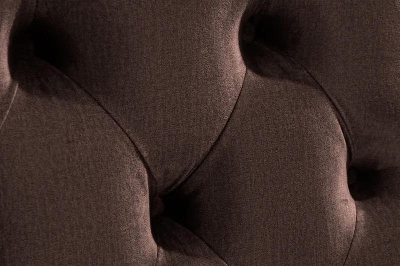 Ella Sänggavel 140 cm Djuphäftad - Brun/Sammet - Möbler - Sovrum - Sänggavlar