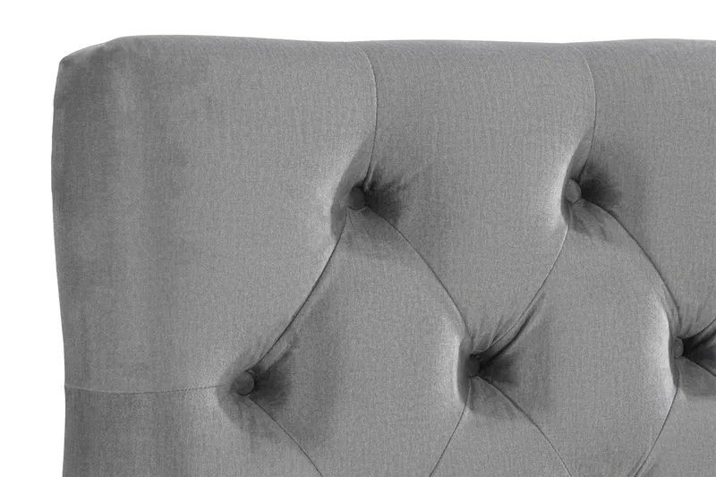 Ella Sänggavel 140 cm Djuphäftad - Grå/Sammet - Möbler - Sovrum - Sänggavlar