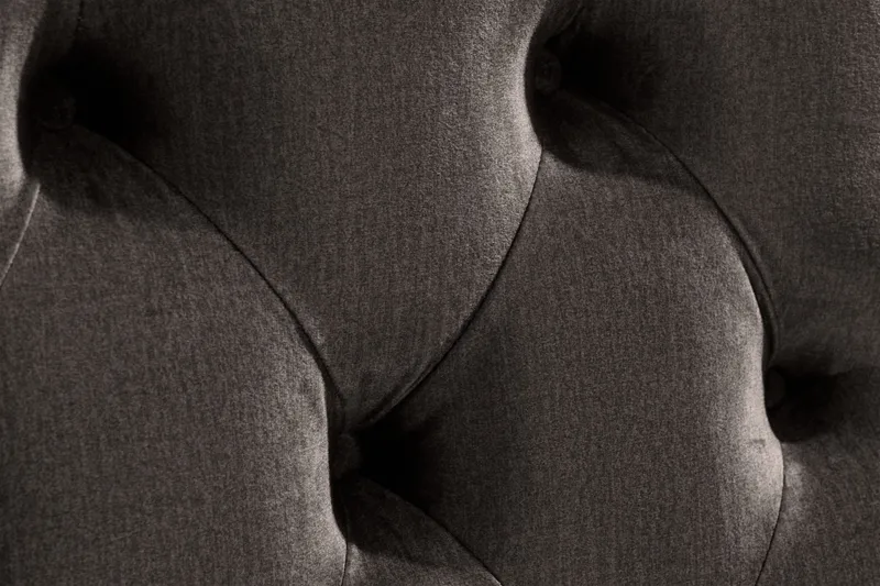 Ella Sänggavel 140 cm Djuphäftad - Mörkgrå/Sammet - Möbler - Sovrum - Sänggavlar