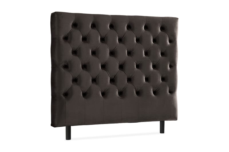 Ella Sänggavel 140 cm Djuphäftad - Mörkgrå/Sammet - Möbler - Sovrum - Sänggavlar