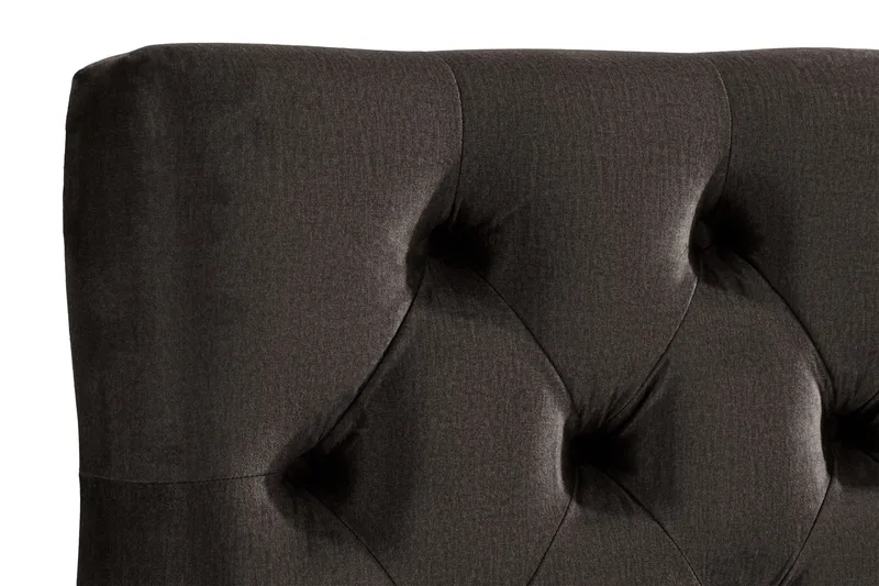 Ella Sänggavel 140 cm Djuphäftad - Mörkgrå/Sammet - Möbler - Sovrum - Sänggavlar