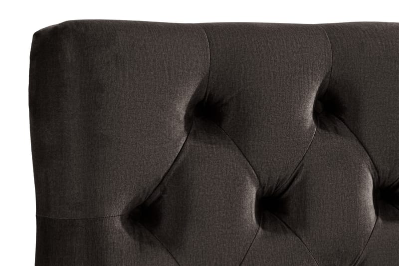 Ella Sänggavel 140 cm Djuphäftad - Mörkgrå/Sammet - Möbler - Sovrum - Sänggavlar