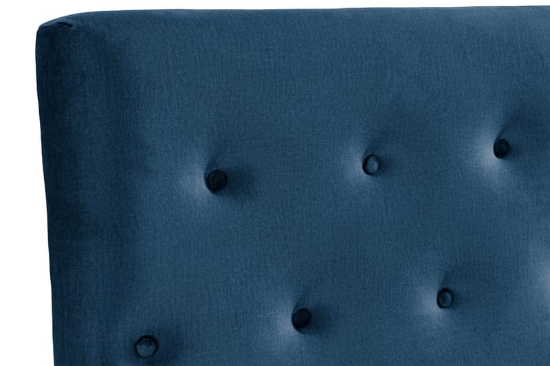Ella Sänggavel 140 cm Knappar - Blå/Sammet - Möbler - Sovrum - Sänggavlar