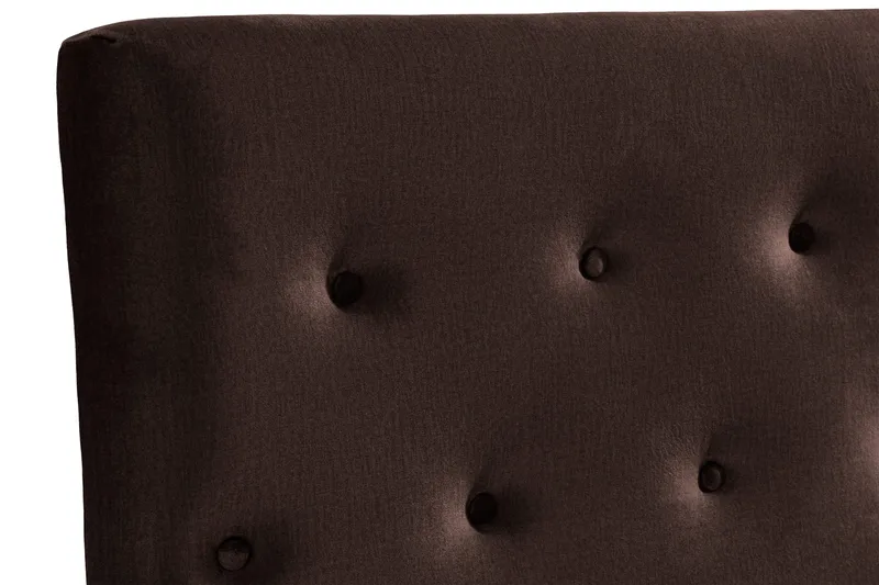 Ella Sänggavel 140 cm Knappar - Brun/Sammet - Möbler - Sovrum - Sänggavlar