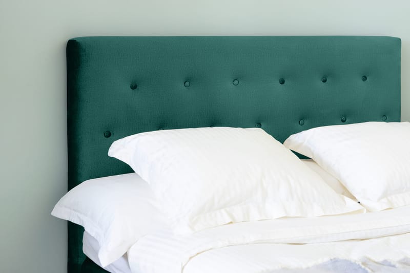 Ella Sänggavel 140 cm Knappar - Grön/Sammet - Möbler - Sovrum - Sänggavlar