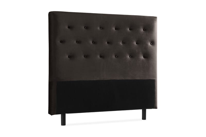 Ella Sänggavel 140 cm Knappar - Mörkgrå/Sammet - Möbler - Sovrum - Sänggavlar