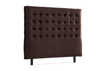 Ella Sänggavel 140 cm Rutig - Brun/Sammet - Möbler - Sovrum - Sänggavlar