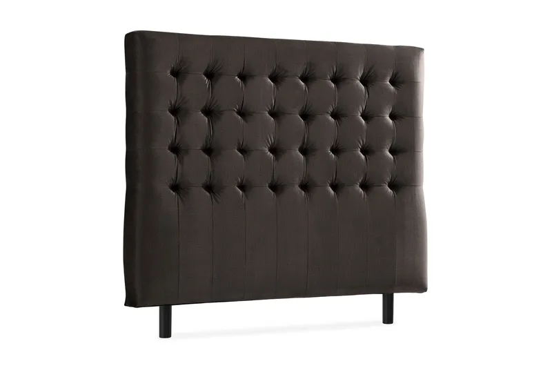 Ella Sänggavel 140 cm Rutig - Mörkgrå/Sammet - Möbler - Sovrum - Sänggavlar