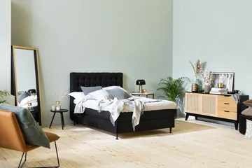 Ella Sänggavel 140 cm Rutig - Svart - Möbler - Sovrum - Sänggavlar