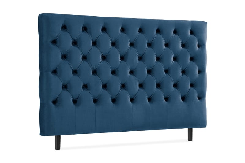 Ella Sänggavel 160 cm Djuphäftad - Blå/Sammet - Möbler - Sovrum - Sänggavlar