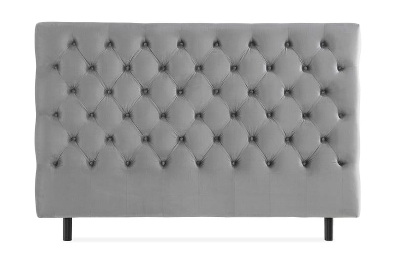 Ella Sänggavel 160 cm Djuphäftad - Grå/Sammet - Möbler - Sovrum - Sänggavlar