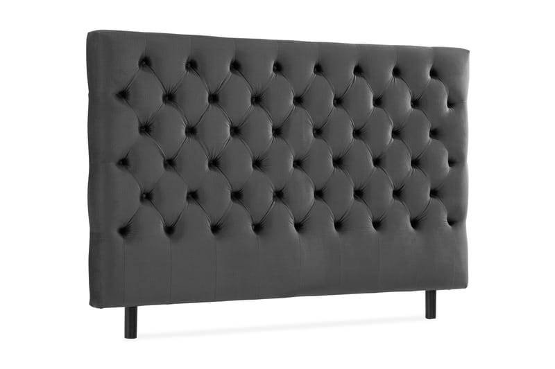 Ella Sänggavel 160 cm Djuphäftad - Mellangrå/Sammet - Möbler - Sovrum - Sänggavlar