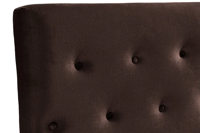 Ella Sänggavel 160 cm Knappar - Brun/Sammet - Möbler - Sovrum - Sänggavlar