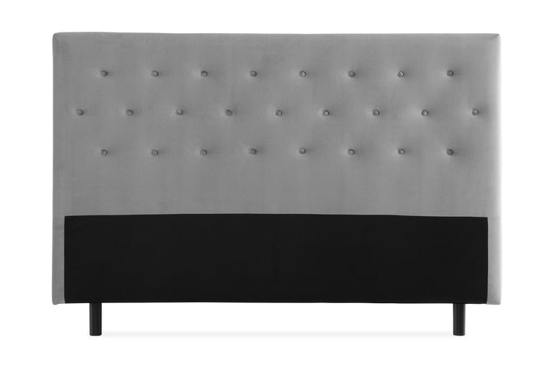 Ella Sänggavel 160 cm Knappar - Grå/Sammet - Möbler - Sovrum - Sänggavlar