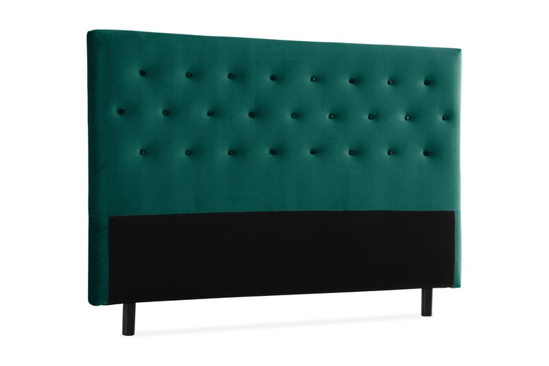 Ella Sänggavel 160 cm Knappar - Grön/Sammet - Möbler - Sovrum - Sänggavlar