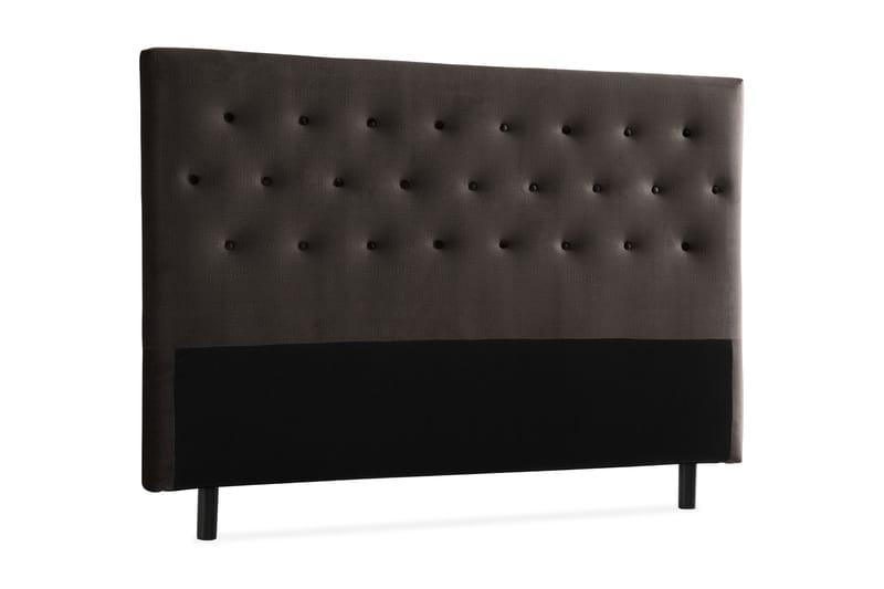 Ella Sänggavel 160 cm Knappar - Mörkgrå/Sammet - Möbler - Sovrum - Sänggavlar