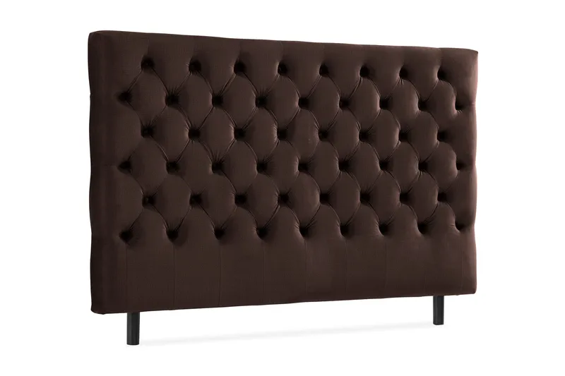 Ella Sänggavel 180 cm Djuphäftad - Brun/Sammet - Möbler - Sovrum - Sänggavlar