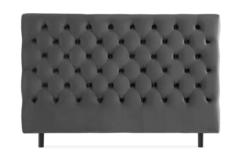 Ella Sänggavel 180 cm Djuphäftad - Mellangrå/Sammet - Möbler - Sovrum - Sänggavlar