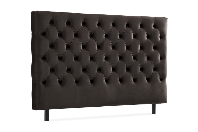 Ella Sänggavel 180 cm Djuphäftad - Mörkgrå/Sammet - Möbler - Sovrum - Sänggavlar