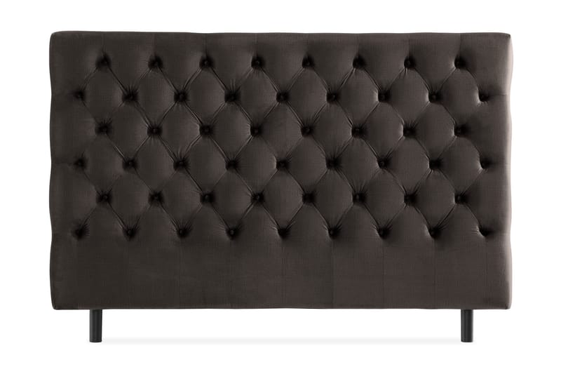 Ella Sänggavel 180 cm Djuphäftad - Mörkgrå/Sammet - Möbler - Sovrum - Sänggavlar