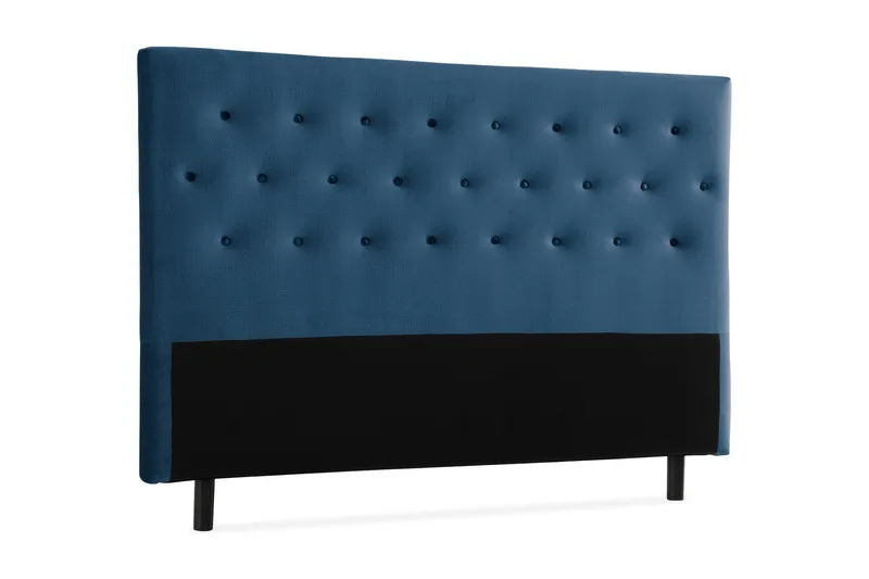 Ella Sänggavel 180 cm Knappar - Blå/Sammet - Möbler - Sovrum - Sänggavlar
