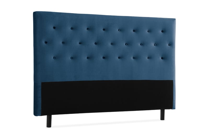 Ella Sänggavel 180 cm Knappar - Blå/Sammet - Möbler - Sovrum - Sänggavlar