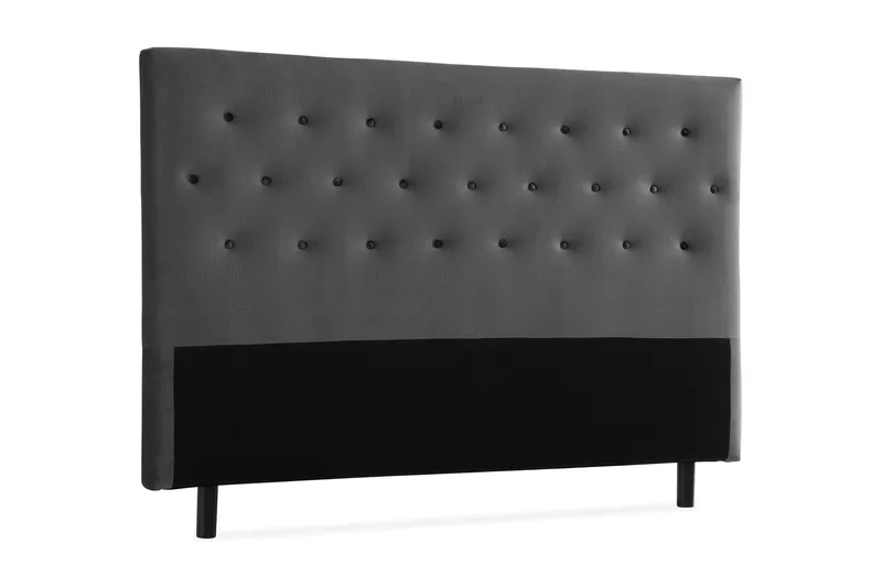 Ella Sänggavel 180 cm Knappar - Mellangrå/Sammet - Möbler - Sovrum - Sänggavlar