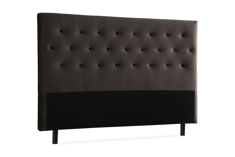 Ella Sänggavel 180 cm Knappar - Mörkgrå/Sammet - Möbler - Sovrum - Sänggavlar